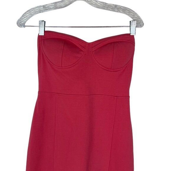 Guess Strapless Dress Womens Medium Pink New Stretch BodyCom - Picture 3 of 11